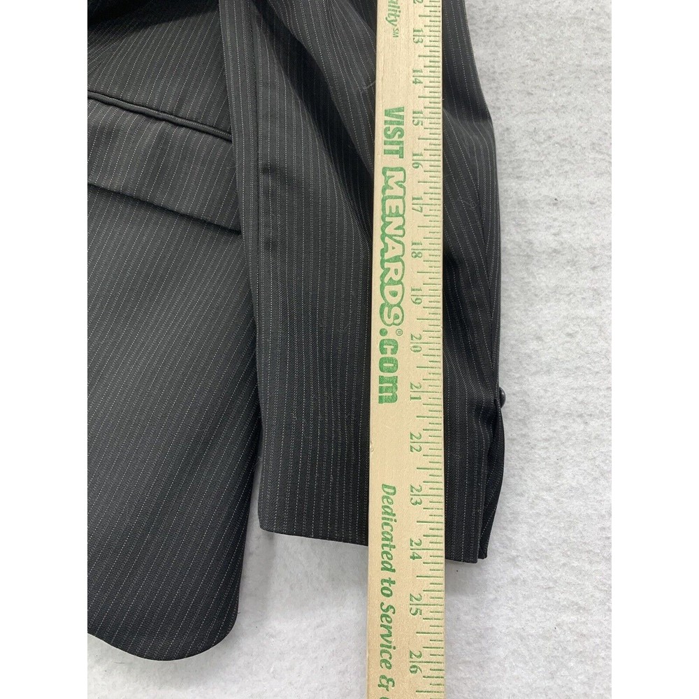 Calvin Klein 2 Piece Suit 42R Pants 38X29 Black Pure Wool Canada Teamster 1998 - Picture 7 of 16